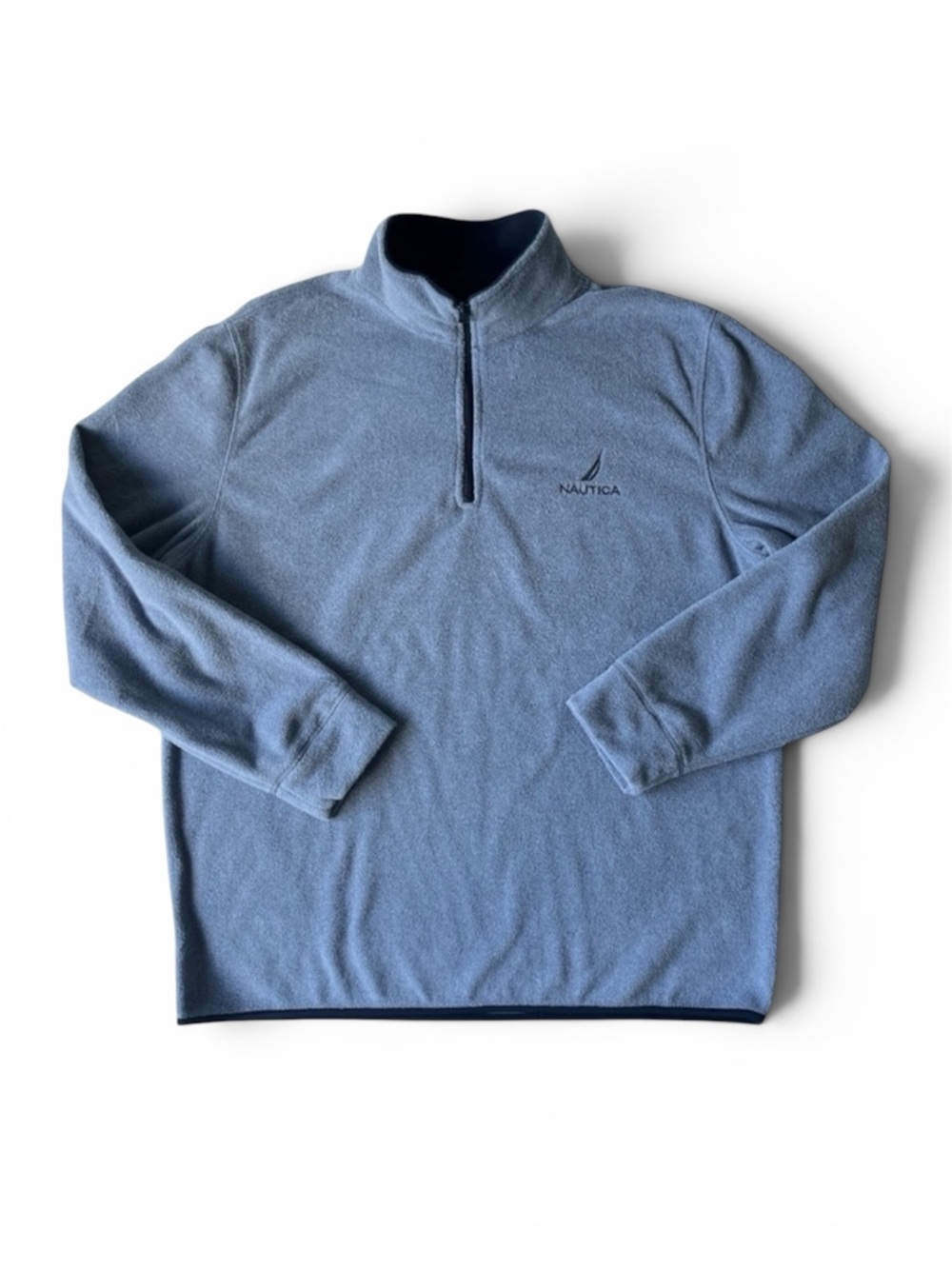 Nautica 1/4 Zip Fleece Pullover Blue XXL